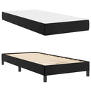 Sengestel med madras Sort 100 x 200 cm Stof