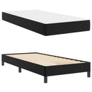 Sengestel med madras Sort 100 x 200 cm Stof