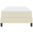 Sengestel med madras Creme 100 x 200 cm Stof