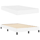 Sengestel med madras Ren Hvid 120 x 190 cm Stof