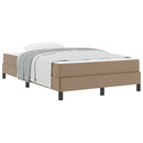 Sengestel med madras Cappuccino 120 x 190 cm Stof