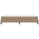 Sengestel med madras Cappuccino 120 x 190 cm Stof