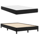 Sengestel med madras Sort 120 x 200 cm Stof
