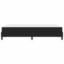 Sengestel med madras Sort 120 x 200 cm Stof