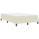 Sengestel med madras Creme 120 x 200 cm Stof