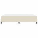 Sengestel med madras Creme 120 x 200 cm Stof