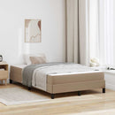 Sengestel med madras Cappuccino 120 x 200 cm Stof