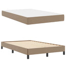 Sengestel med madras Cappuccino 120 x 200 cm Stof