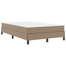 Sengestel med madras Cappuccino 120 x 200 cm Stof
