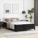 Sengestel med madras Sort 140 x 190 cm Stof