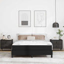 Sengestel med madras Sort 140 x 190 cm Stof
