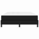 Sengestel med madras Sort 140 x 190 cm Stof