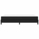 Sengestel med madras Sort 140 x 190 cm Stof