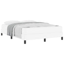 Sengestel med madras Ren Hvid 140 x 190 cm Stof