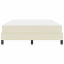 Sengestel med madras Creme 140 x 190 cm Stof