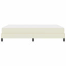Sengestel med madras Creme 140 x 190 cm Stof
