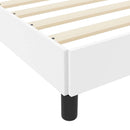 Sengestel med madras Ren Hvid 140 x 200 cm Stof