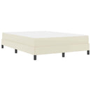 Sengestel med madras Creme 140 x 200 cm Stof