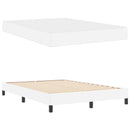 Sengestel med madras Ren Hvid 160 x 200 cm Stof