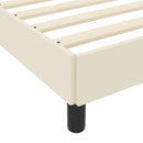 Sengestel med madras Creme 160 x 200 cm Stof