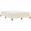 Sengestel med madras Creme 160 x 200 cm Stof