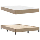 Sengestel med madras Cappuccino 160 x 200 cm Stof