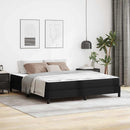 Sengestel med madras Sort 180 x 200 cm Stof
