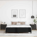 Sengestel med madras Sort 180 x 200 cm Stof