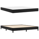 Sengestel med madras Sort 180 x 200 cm Stof