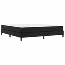 Sengestel med madras Sort 180 x 200 cm Stof
