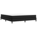 Sengestel med madras Sort 180 x 200 cm Stof