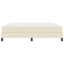 Sengestel med madras Creme 180 x 200 cm Stof