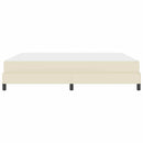 Sengestel med madras Creme 180 x 200 cm Stof