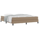 Sengestel med madras Cappuccino 180 x 200 cm Stof