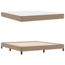 Sengestel med madras Cappuccino 180 x 200 cm Stof