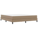 Sengestel med madras Cappuccino 180 x 200 cm Stof