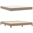 Sengestel med madras Cappuccino 180 x 200 cm Stof