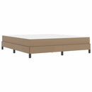Sengestel med madras Cappuccino 180 x 200 cm Stof