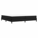Sengestel med madras Sort 200 x 200 cm Stof