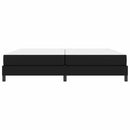 Sengestel med madras Sort 200 x 200 cm Stof
