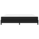 Sengestel med madras Sort 200 x 200 cm Stof