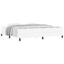 Sengestel med madras Ren Hvid 200 x 200 cm Stof