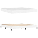 Sengestel med madras Ren Hvid 200 x 200 cm Stof