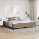 Sengestel med madras Cappuccino 200 x 200 cm Stof