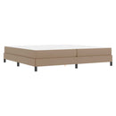 Sengestel med madras Cappuccino 200 x 200 cm Stof