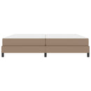 Sengestel med madras Cappuccino 200 x 200 cm Stof