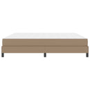 Sengestel med madras Cappuccino 200 x 200 cm Stof