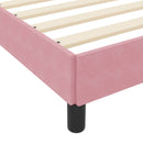 Box spring seng med madras Lyserød 80 x 200 cm Stof
