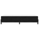 Box spring seng med madras Sort 90 x 190 cm Stof