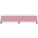 Box spring seng med madras Lyserød 90 x 190 cm Stof